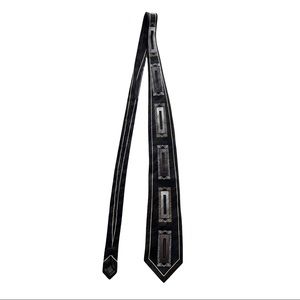 COPY - Giorgio Brutini Necktie 100% Silk Black Blue Tie